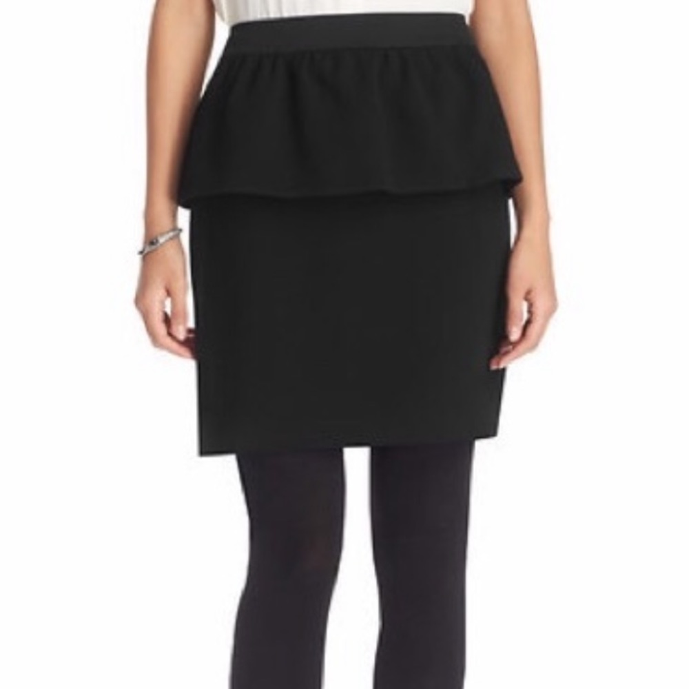 Ann Taylor Loft peplum black skirt